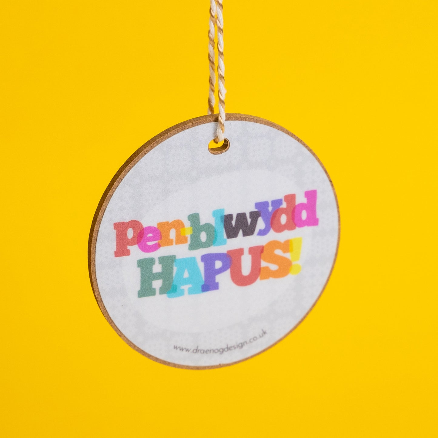 Welsh Gift Decoration - Pen-blwydd Hapus / Happy Birthday