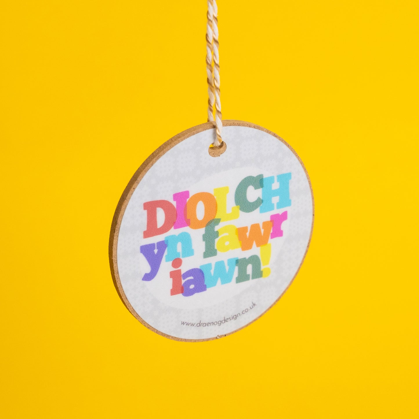 Welsh Gift Decoration - Diolch yn fawr iawn / Thank you