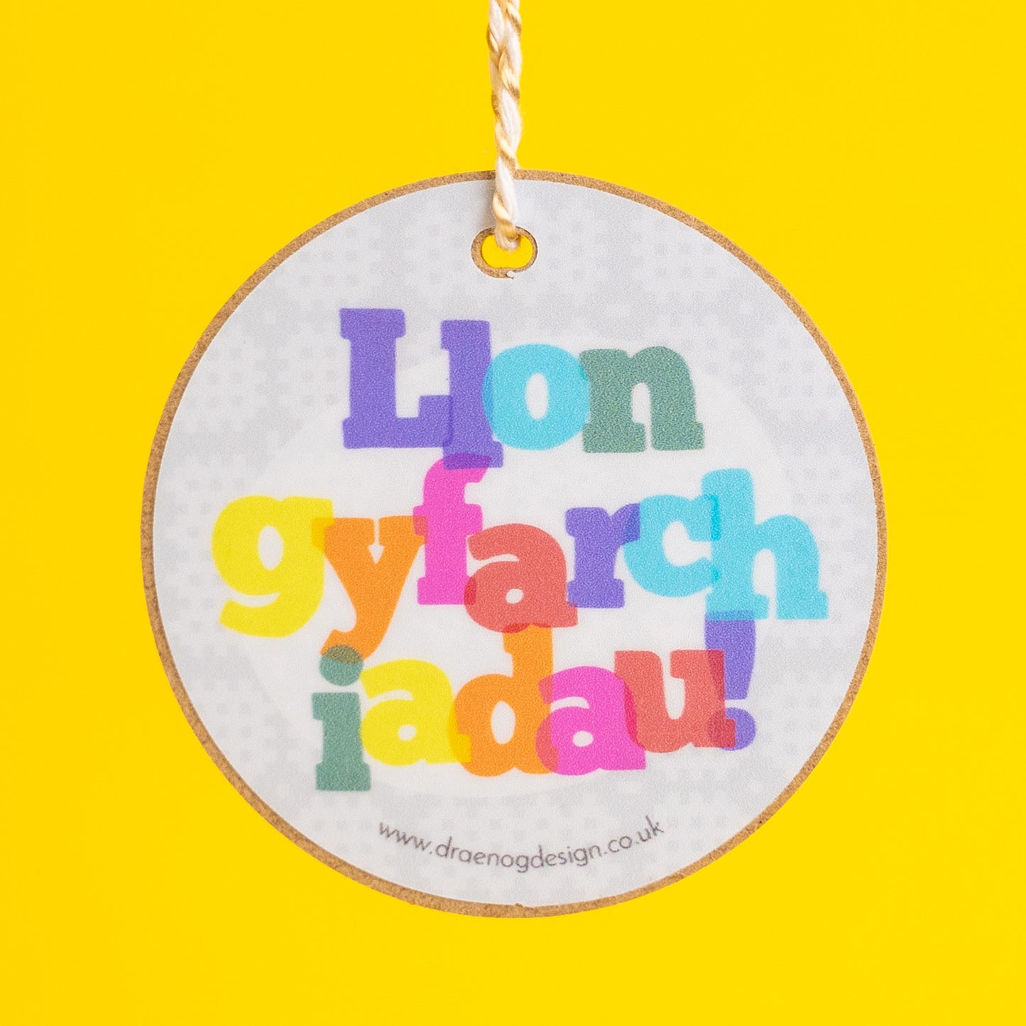 Welsh Gift Decoration - Llongyfarchiadau / Congratulations