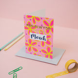 Welsh birthday card 'Pen-blwydd hapus Merch' for daughter