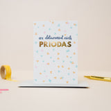 Welsh wedding card 'ar ddiwrnod eich priodas'