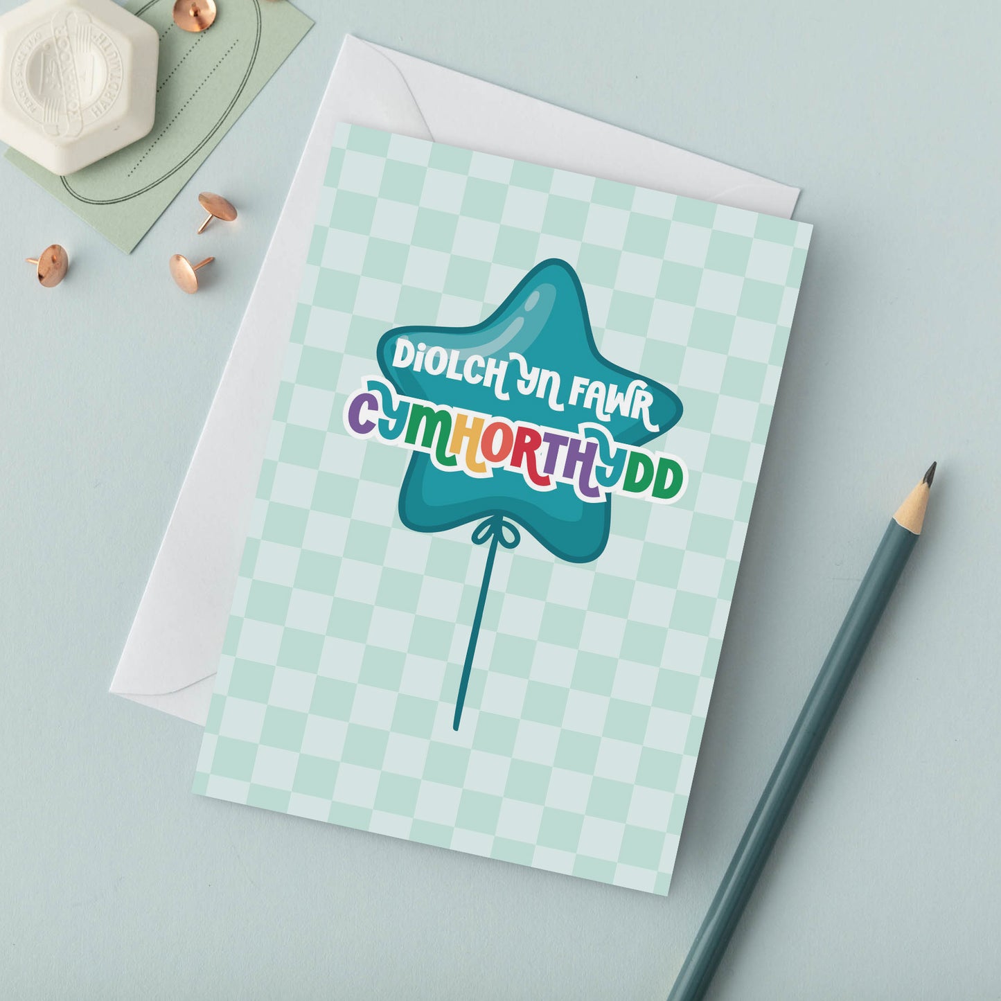 Welsh Teaching Assistant Card 'Diolch Cymhorthydd' for End of Term