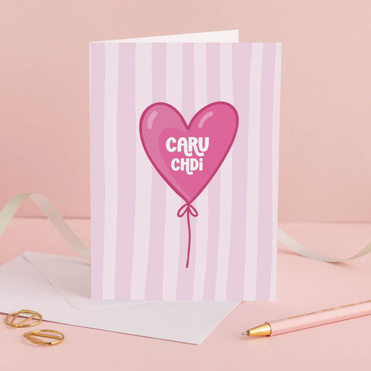 Welsh Love Card 'Caru chdi'