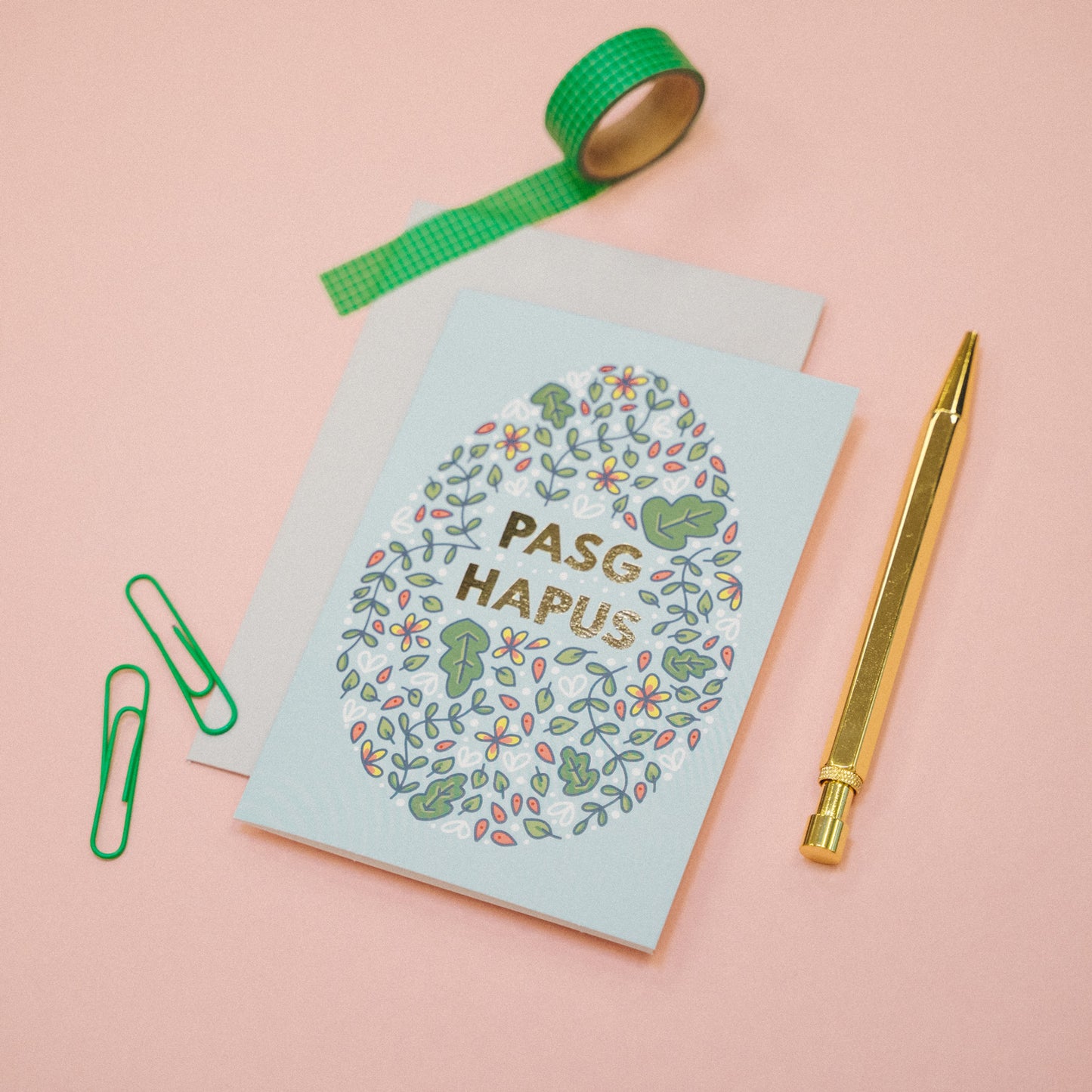 Cerdyn Cymraeg 'Pasg Hapus'