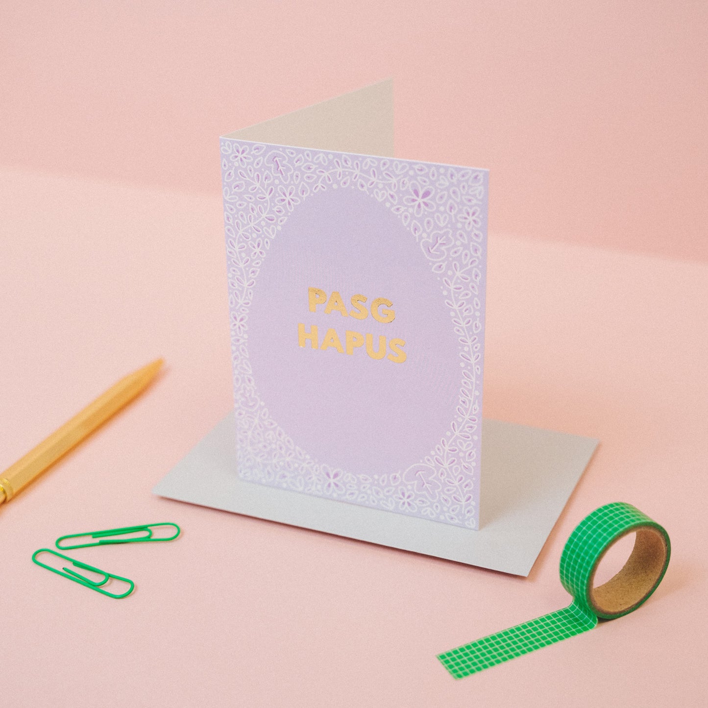 Cerdyn Cymraeg 'Pasg Hapus'