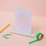 Welsh Easter card 'Pasg Hapus' - gold foil