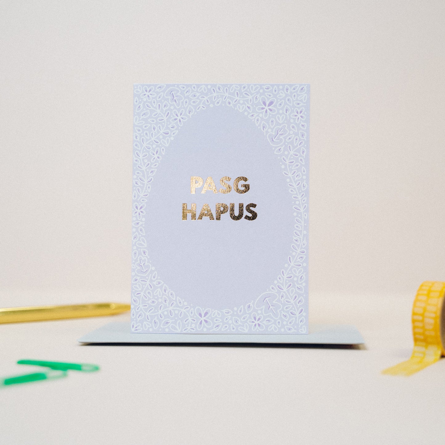 Cerdyn Cymraeg 'Pasg Hapus'