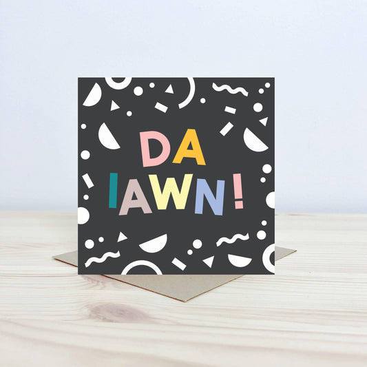 Cerdyn 'Da iawn!' - Nansi Nudd