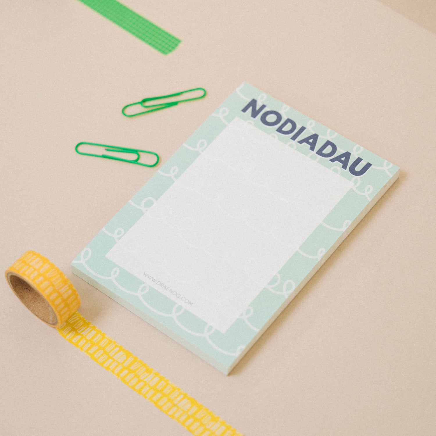 Welsh note pad 'Nodiadau' A6 – Draenog