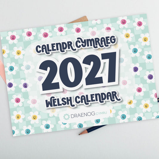 NEW! Limited Edition Welsh Desk Calendar - 2027, A5 size