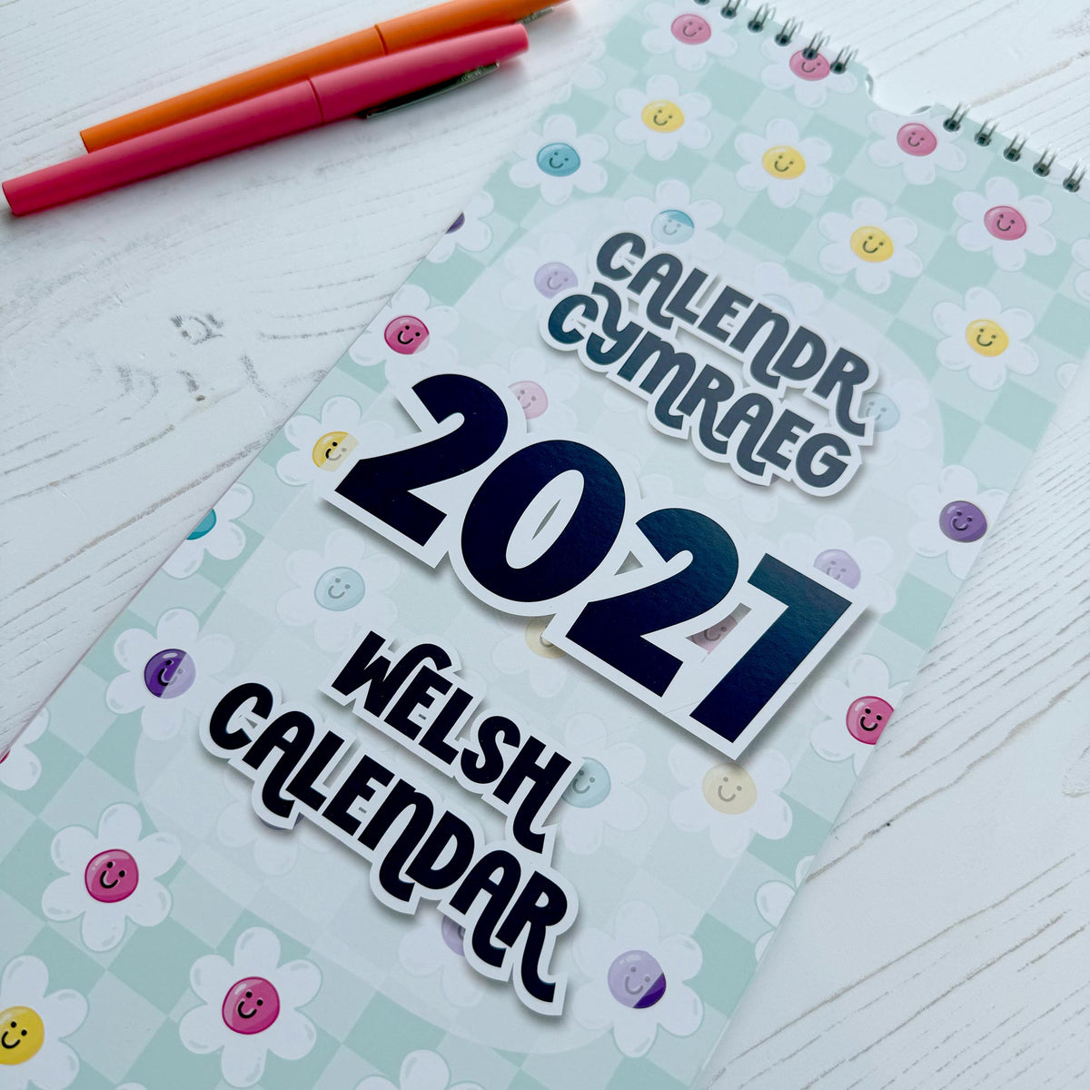 BUNDLE: 2027 Welsh Desk Calendar + Family Calendar + Slim Calendar