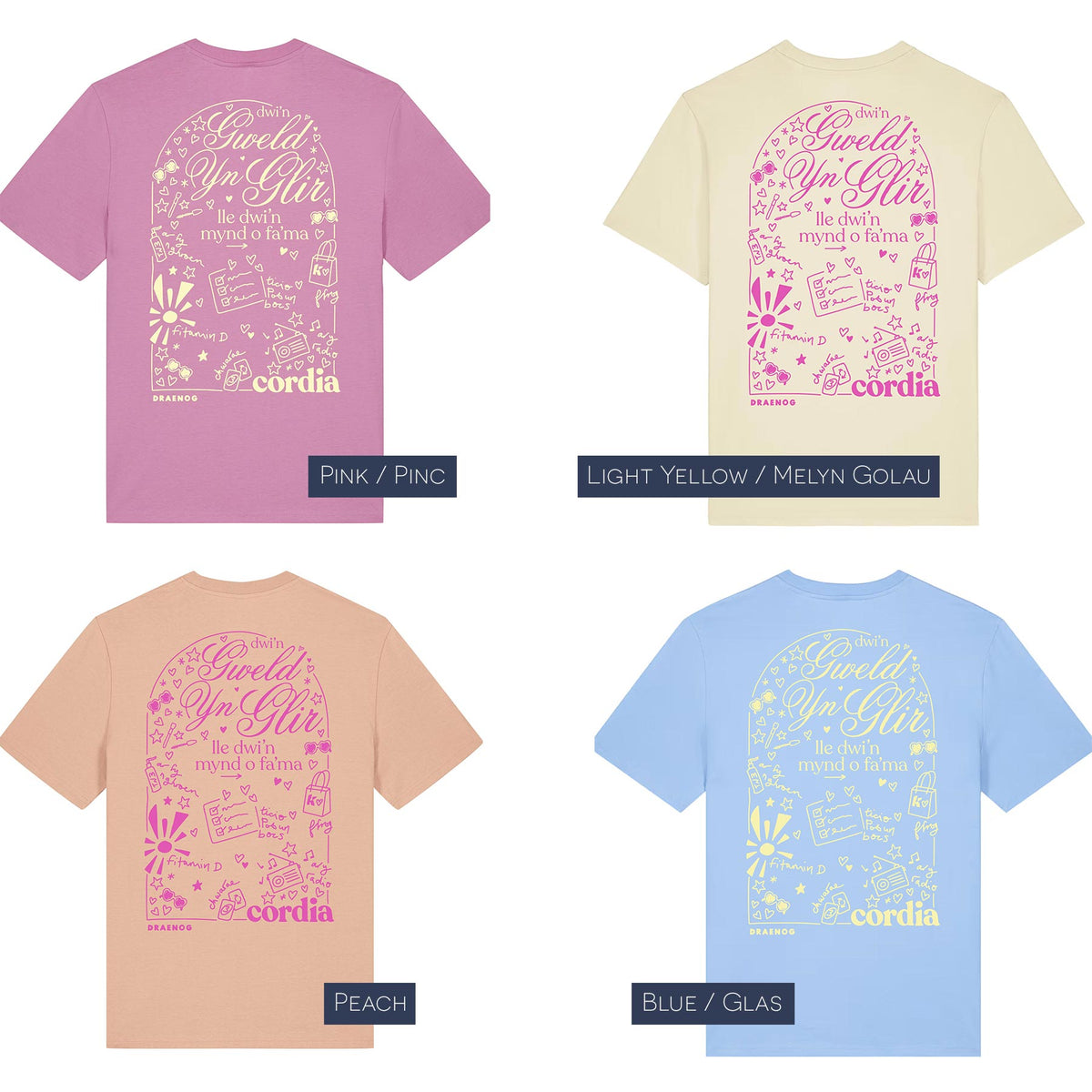 Cordia - Gweld yn Glir Welsh T-shirt
