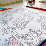 Welsh downloadable colouring page - Mamgu Arbennig