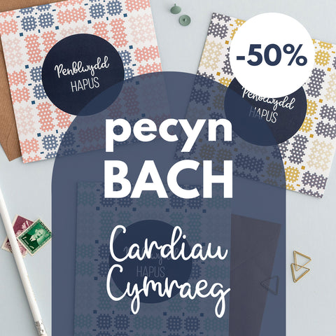 Autumn Sale - SMALL Welsh card bundle - 50% off!