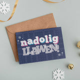 Christmas cards 'Nadolig Llawen' pack of 4 mini cards