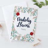 Christmas card 'Nadolig Llawen Nain' Gran