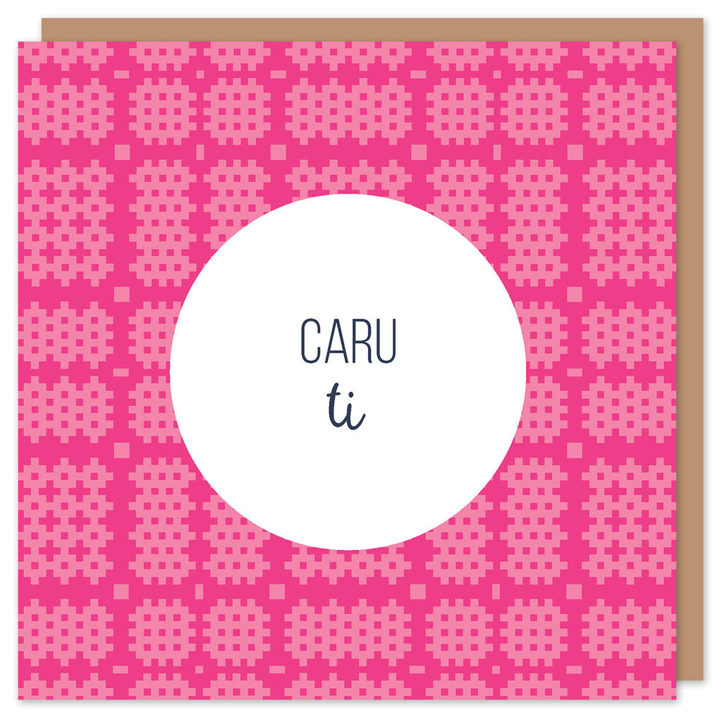 Cerdyn Caru ti / Welsh love card