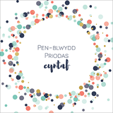 Welsh first anniversary card 'Pen-blwydd priodas cyntaf' cerdyn pen-blwydd priodas Cymraeg - Draenog