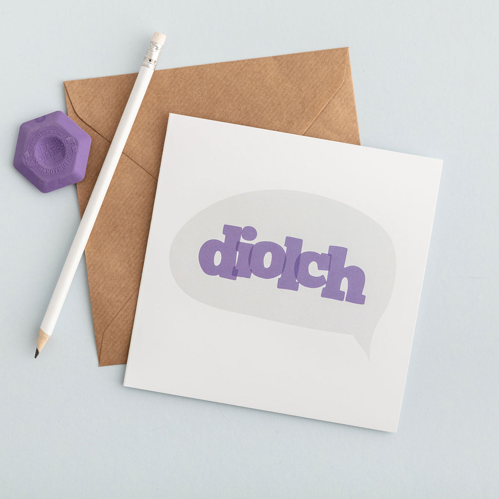 Thank you card 'Diolch'