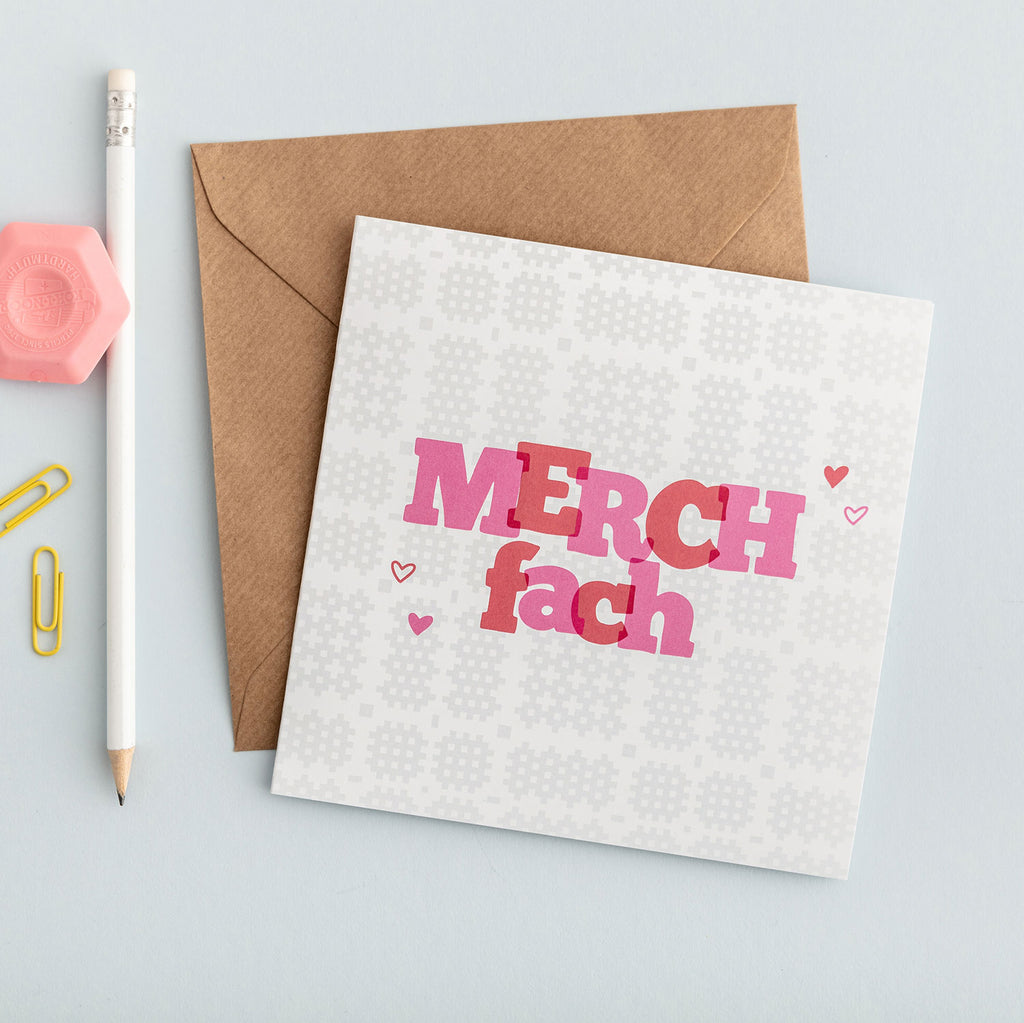 Baby girl card 'Merch fach'