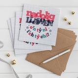 Welsh Christmas Card Set of 4 or 6 - Nadolig Llawen o'n tŷ ni i'ch tŷ chi