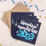 New year card 'Blwyddyn newydd dda! 2023'