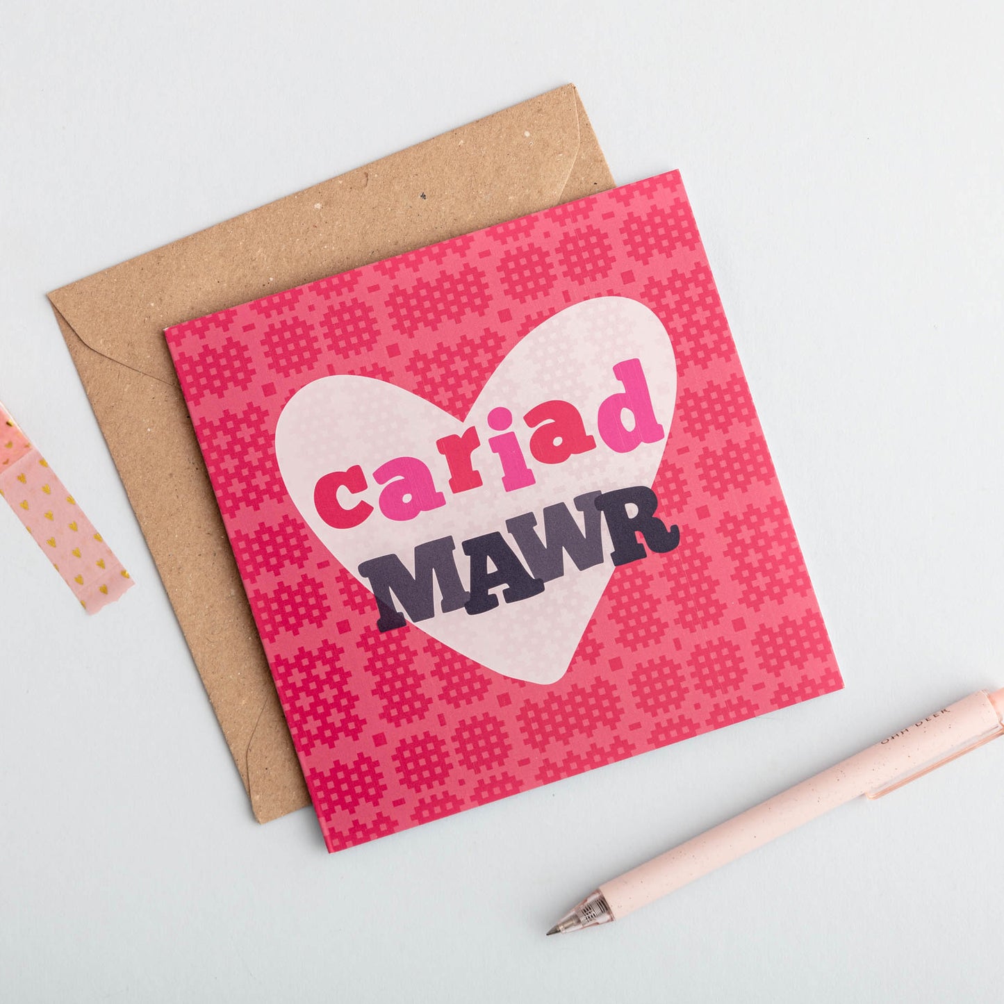 Cerdyn 'Cariad mawr'
