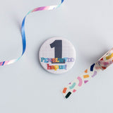 Welsh birthday badge 'Pen-blwydd Hapus!' Age