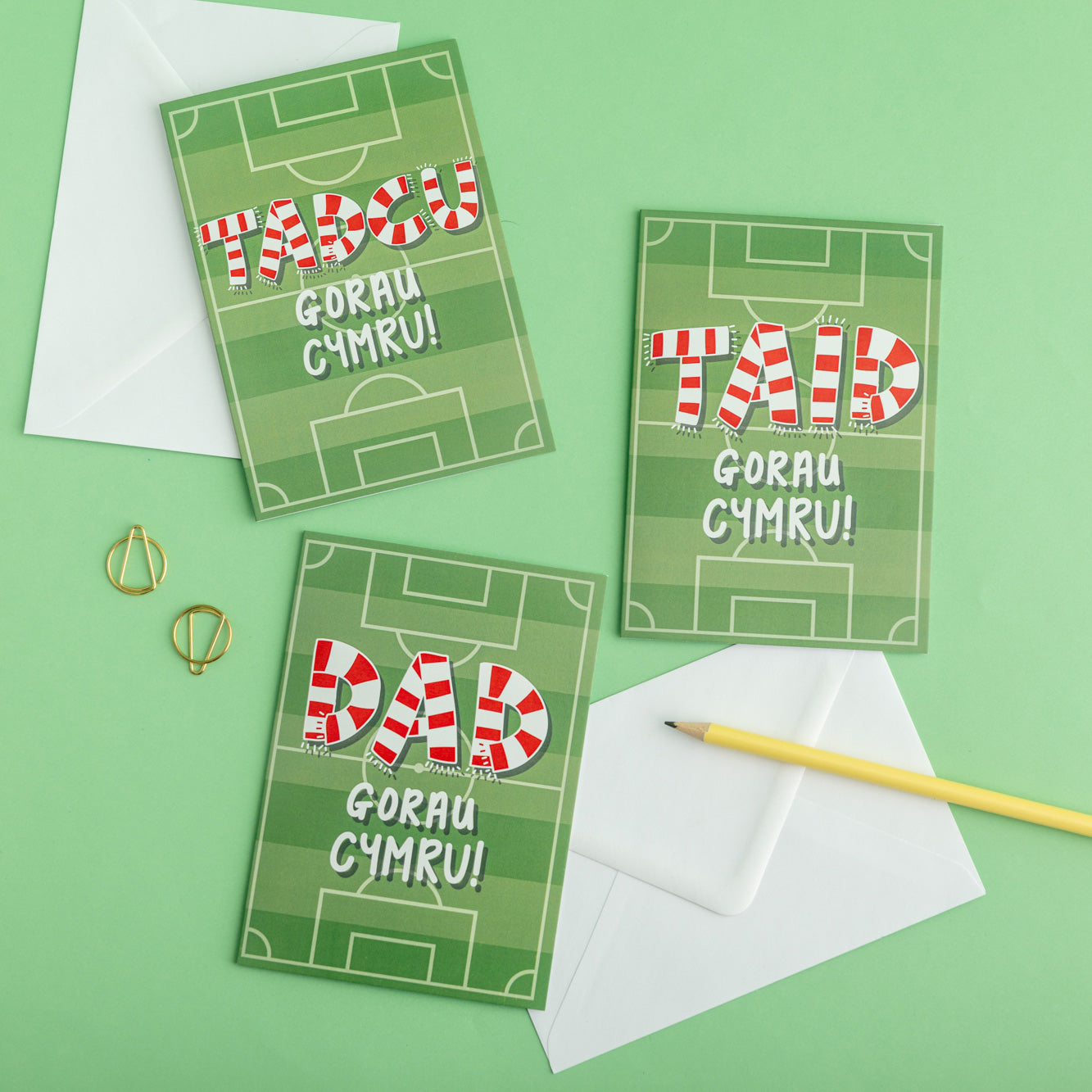 Best Dad card 'Dad Gorau Cymru' Pêl-droed / Football