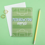 Birthday card 'Pen-blwydd hapus' - Football