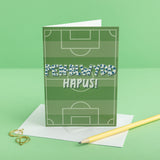 Birthday card 'Pen-blwydd hapus' - Football