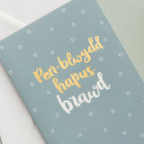 Birthday card 'Pen-blwydd hapus Brawd' Brother