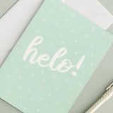 Welsh card 'Helo!' Hello!