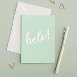 Welsh card 'Helo!' Hello!