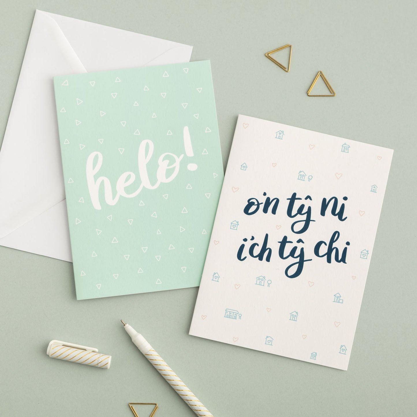 Bocs o 10, 15, 20 neu 30 cerdyn Cymraeg - Pen-blwydd, diolch a mwy