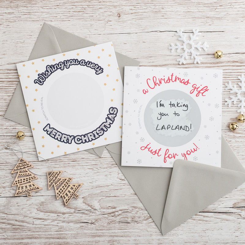 Secret message scratch card 'a Christmas gift just for you!'