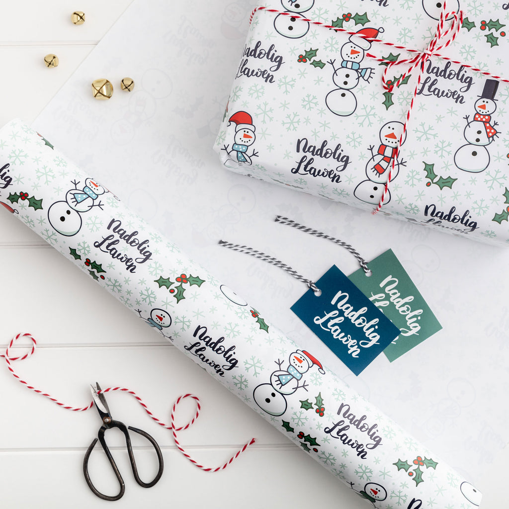 Christmas gift wrap set - Snowmen