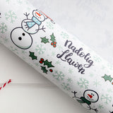 Christmas gift wrap - Snowmen