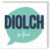 Cerdyn Diolch yn fawr Cymraeg / Welsh Thank you card