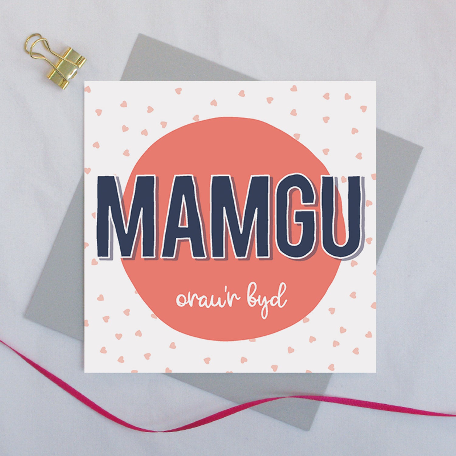 Cerdyn Mamgu orau'r byd / Welsh Mother's Day card