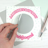Scratch card 'A Mother's day treat just for you!' - placing sticker