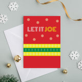 SO58 Christmas Card Set of 4 or 6 - Let it Joe