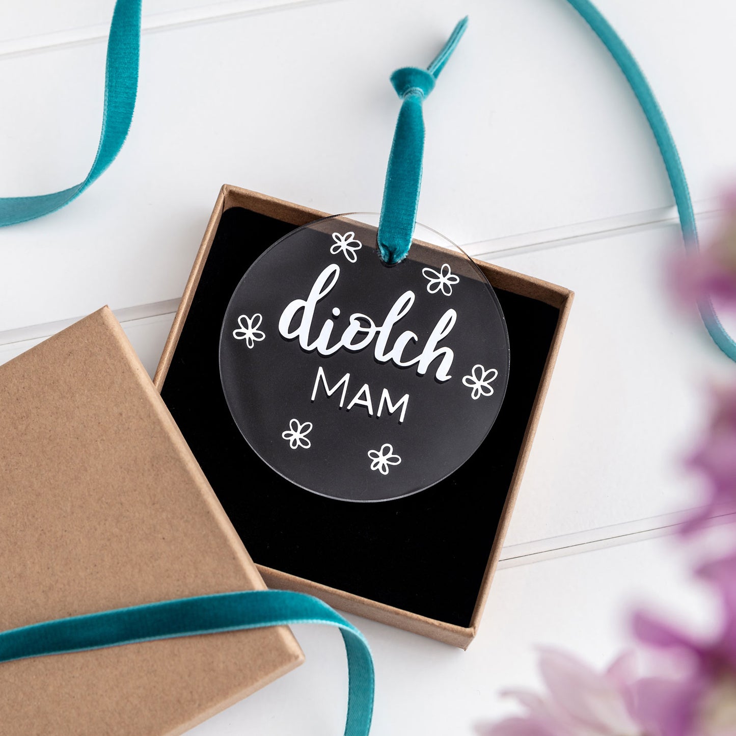 Personalised Thank You Decoration 'Diolch'
