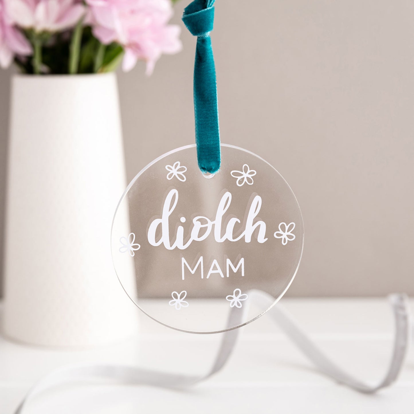 Personalised Thank You Decoration 'Diolch'