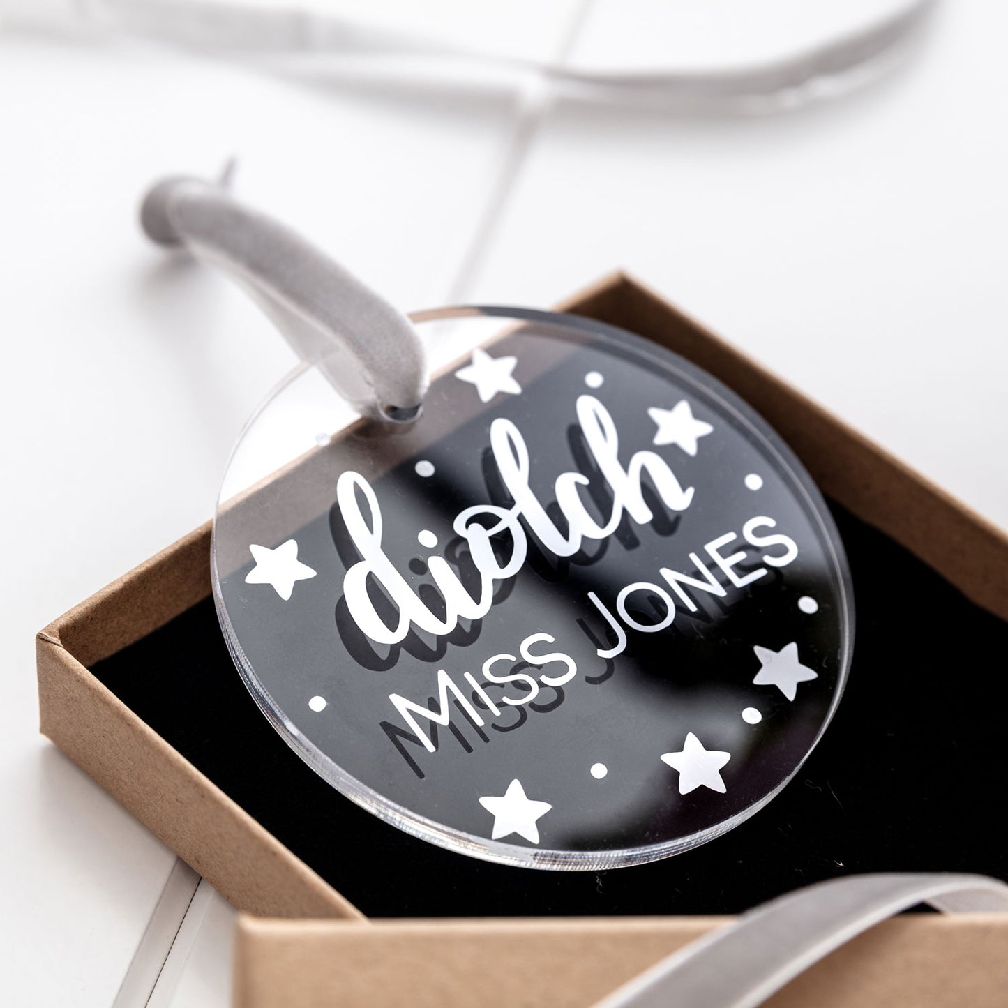 Personalised Thank You Decoration 'Diolch'