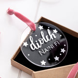 Personalised Thank You Decoration 'Diolch'