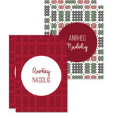 Anrheg Nadolig Christmas mini gift cards pack of 4 - Draenog Welsh cards