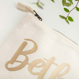 Personalised Cotton Bag - Gold