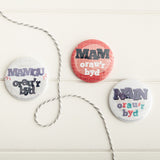 World's Best Gran badge 'Nain orau'r byd'