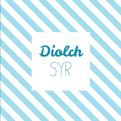 Thank you teacher card 'Diolch Syr' - Draenog